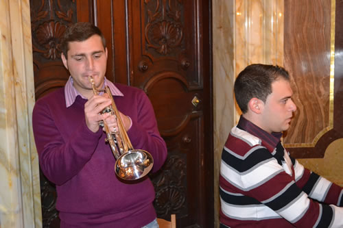 DSC_0047 Organist Ivan Attard and Trumpeteer Christian Magrin