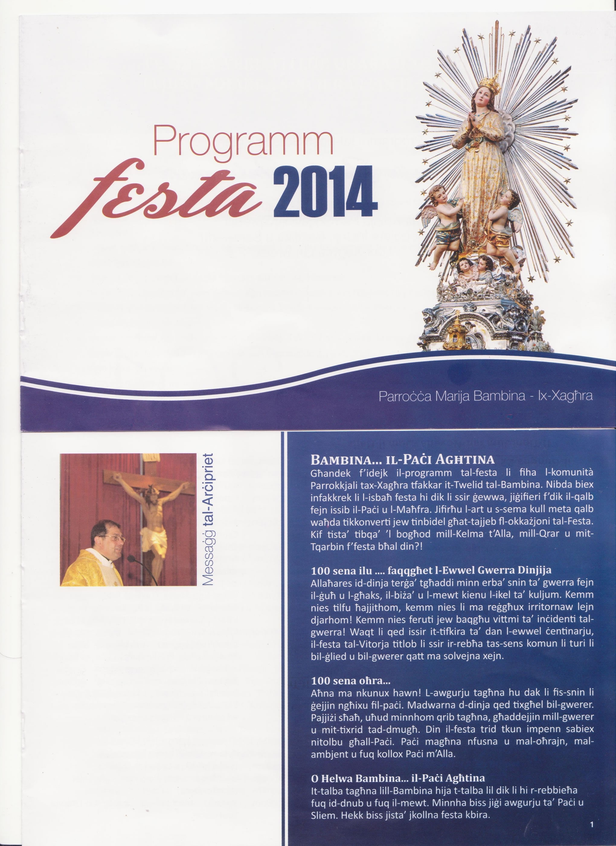 Programm tal-Festa 2014