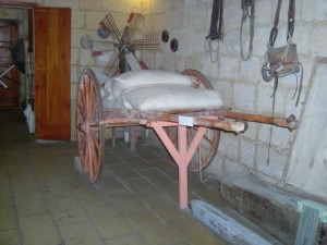 11 - The cart loaded with sacks of grain