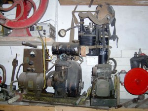 011 gas mask hanging up on the right